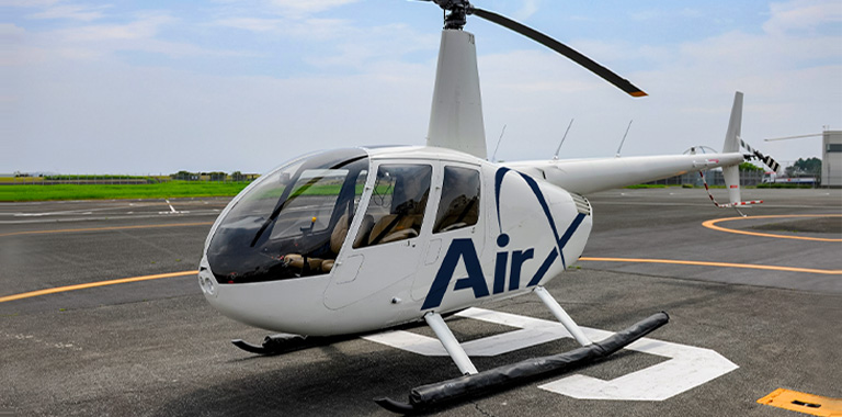 ヘリコプター　チャーター飛行／クルージング／遊覧飛行優待