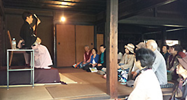 清瀬市古民家におけるコンサート（津軽三味線）