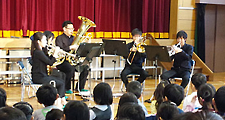 文京区指ヶ谷小学校（金管五重奏）
