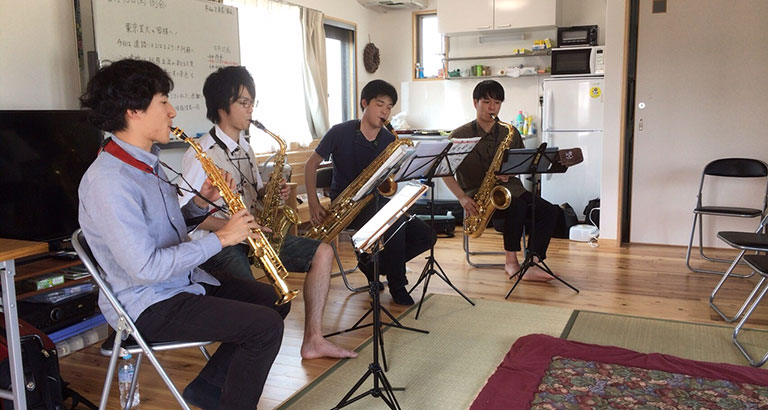 ＜熊本復興支援＞サックスカルテットRevによるコンサート 2017年6月17、18日　熊本市、阿蘇市