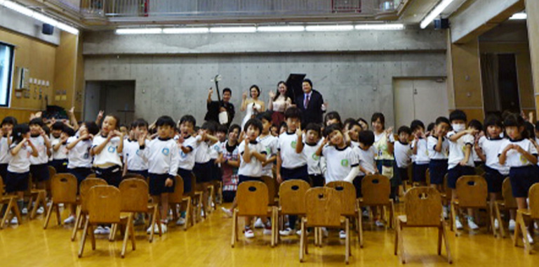 園児が素晴らしい音・音楽に出会うアウトリーチ 2019年10月7日　学校法人町山学園まどか幼稚園（葛飾区）