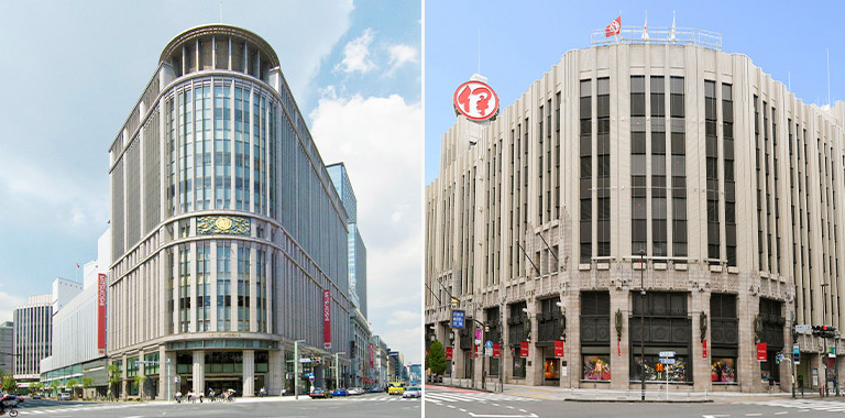 日本橋三越本店・伊勢丹新宿店